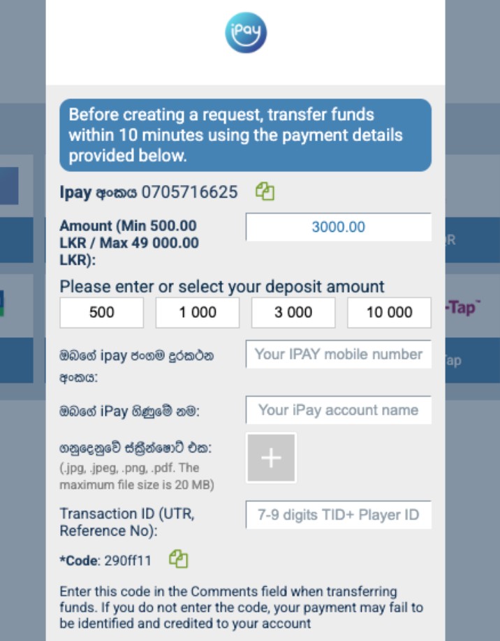 ipay deposit 1xBet