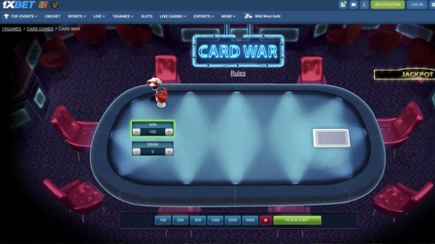 Card War Casino Game